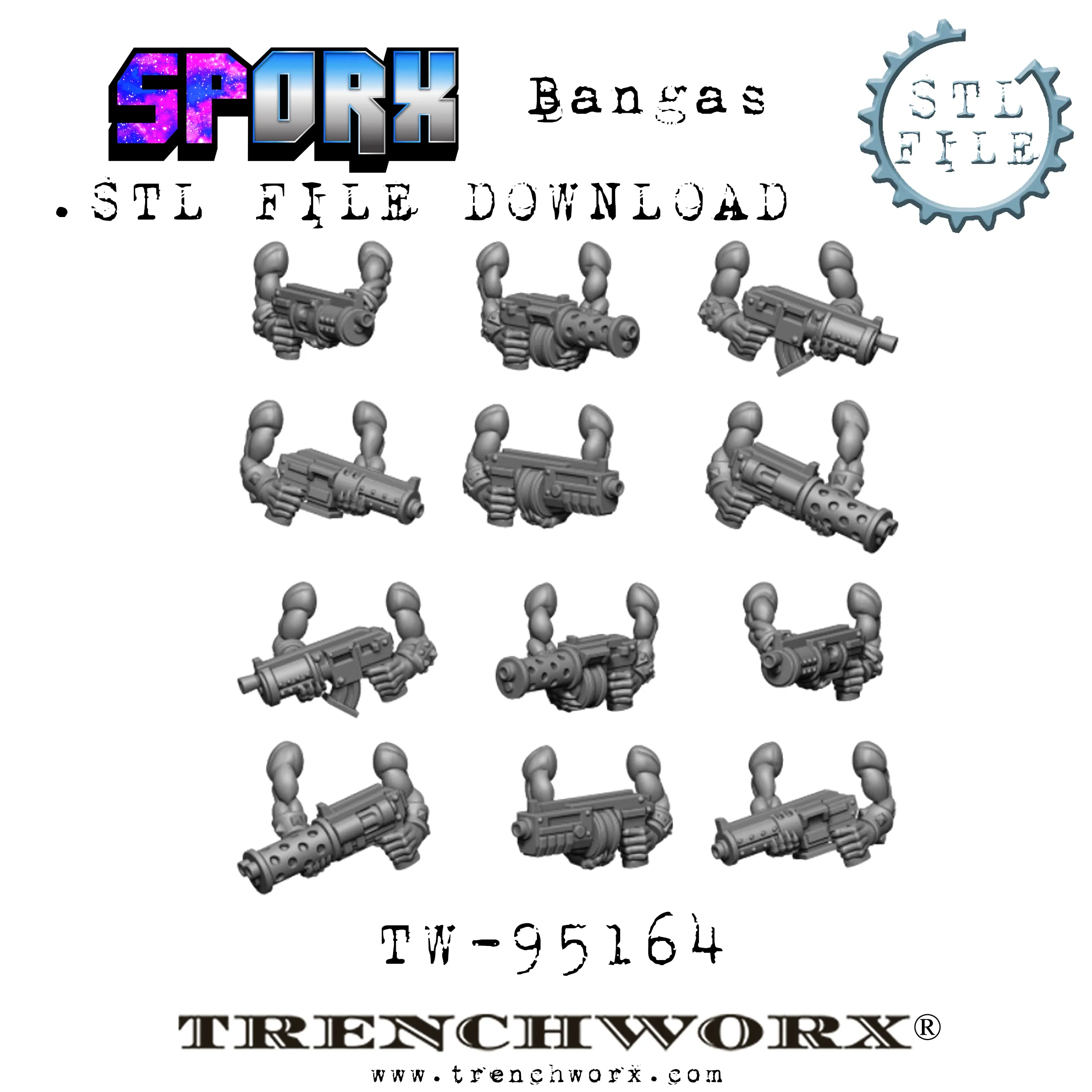 SpOrx Orc Army Battle Bundle .STL Download