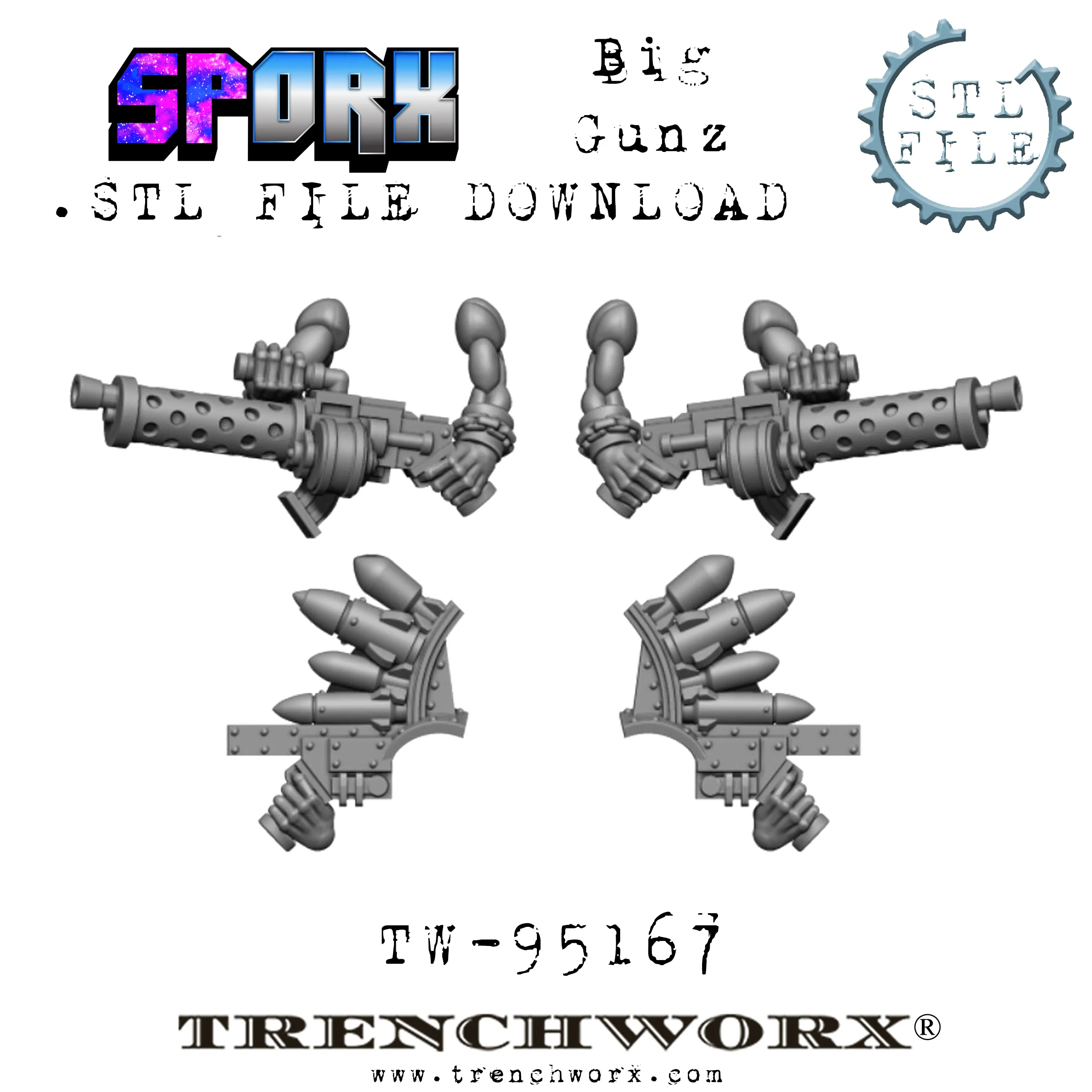 SpOrx Orc Army Battle Bundle .STL Download