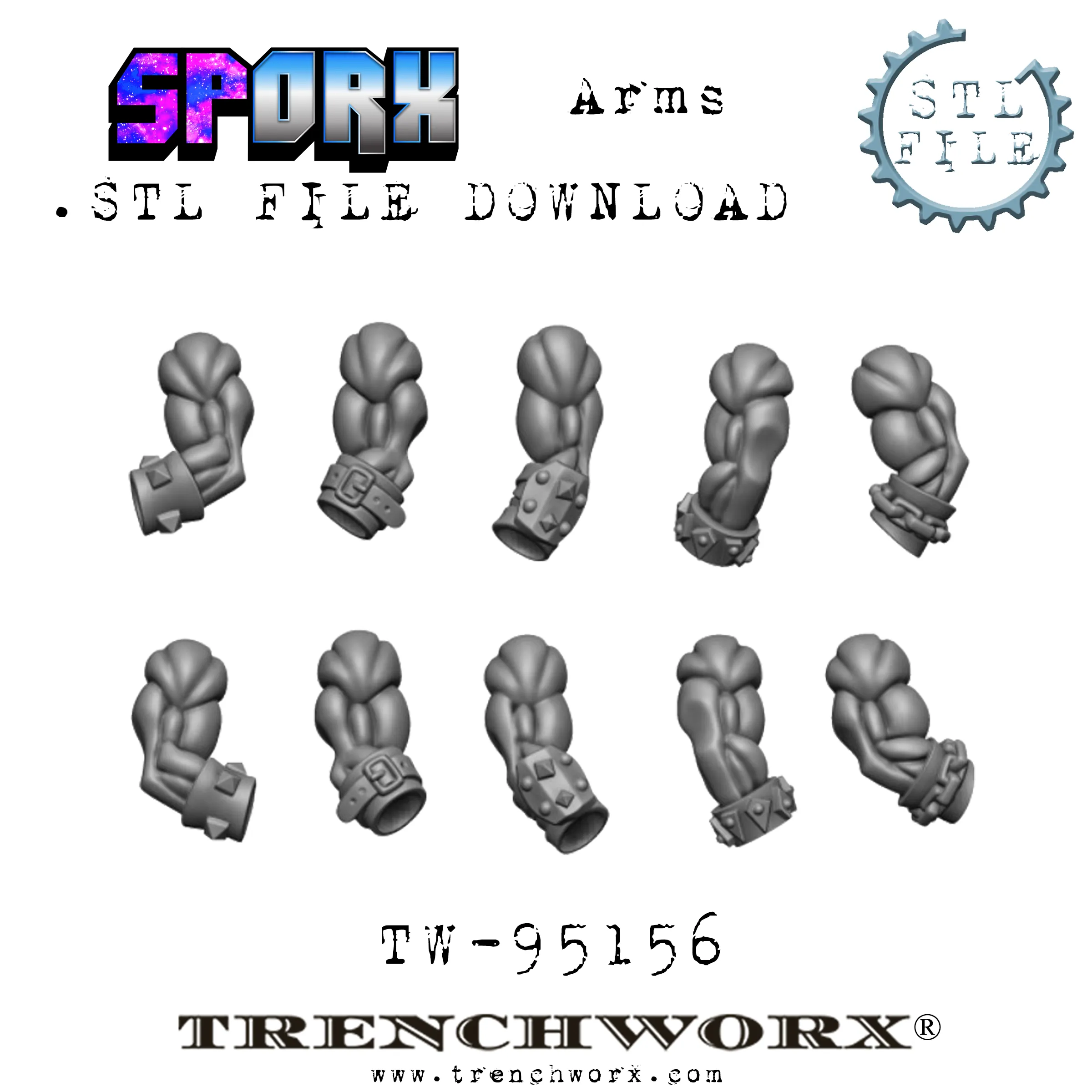 SpOrx Orc Army Battle Bundle .STL Download