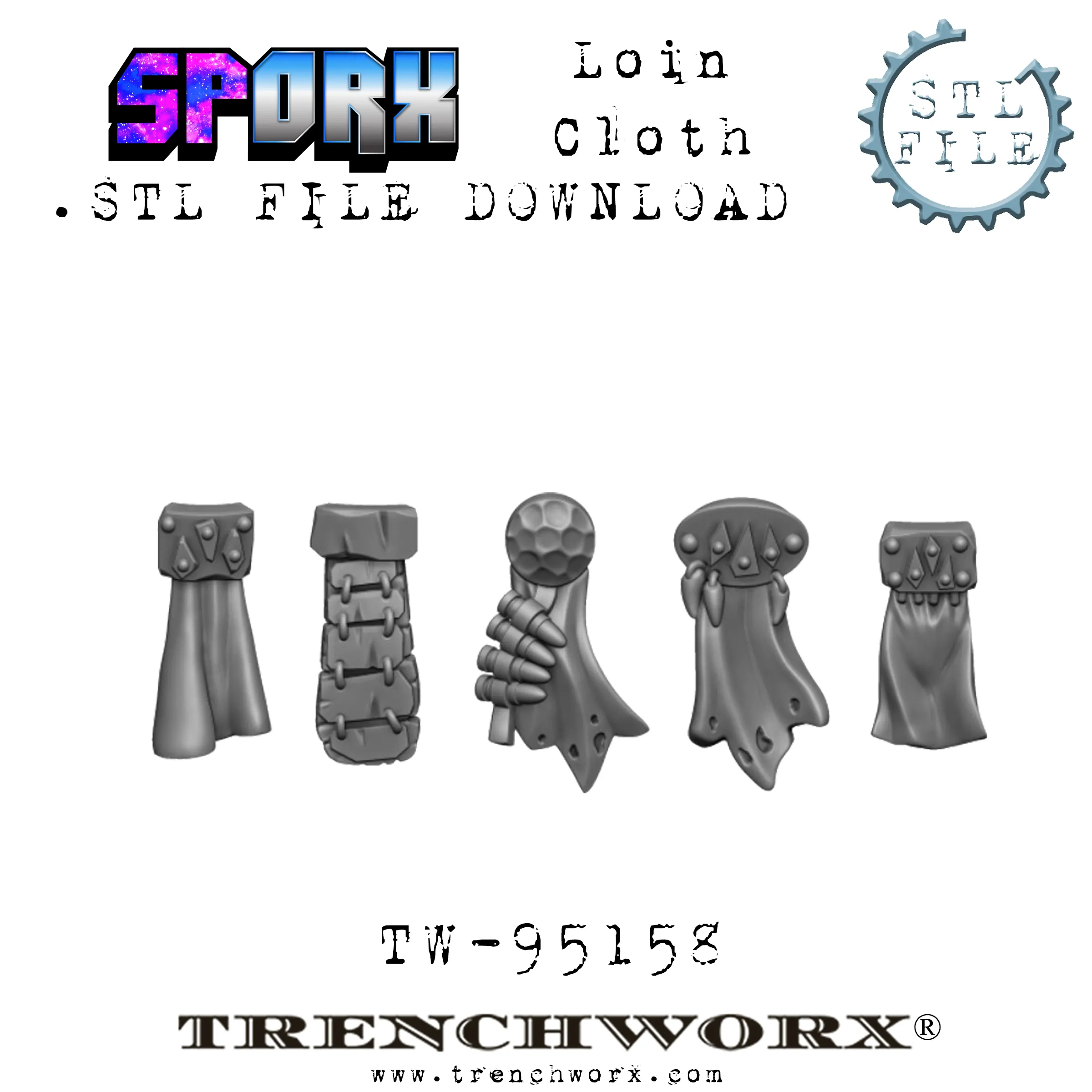 SpOrx Orc Army Battle Bundle .STL Download