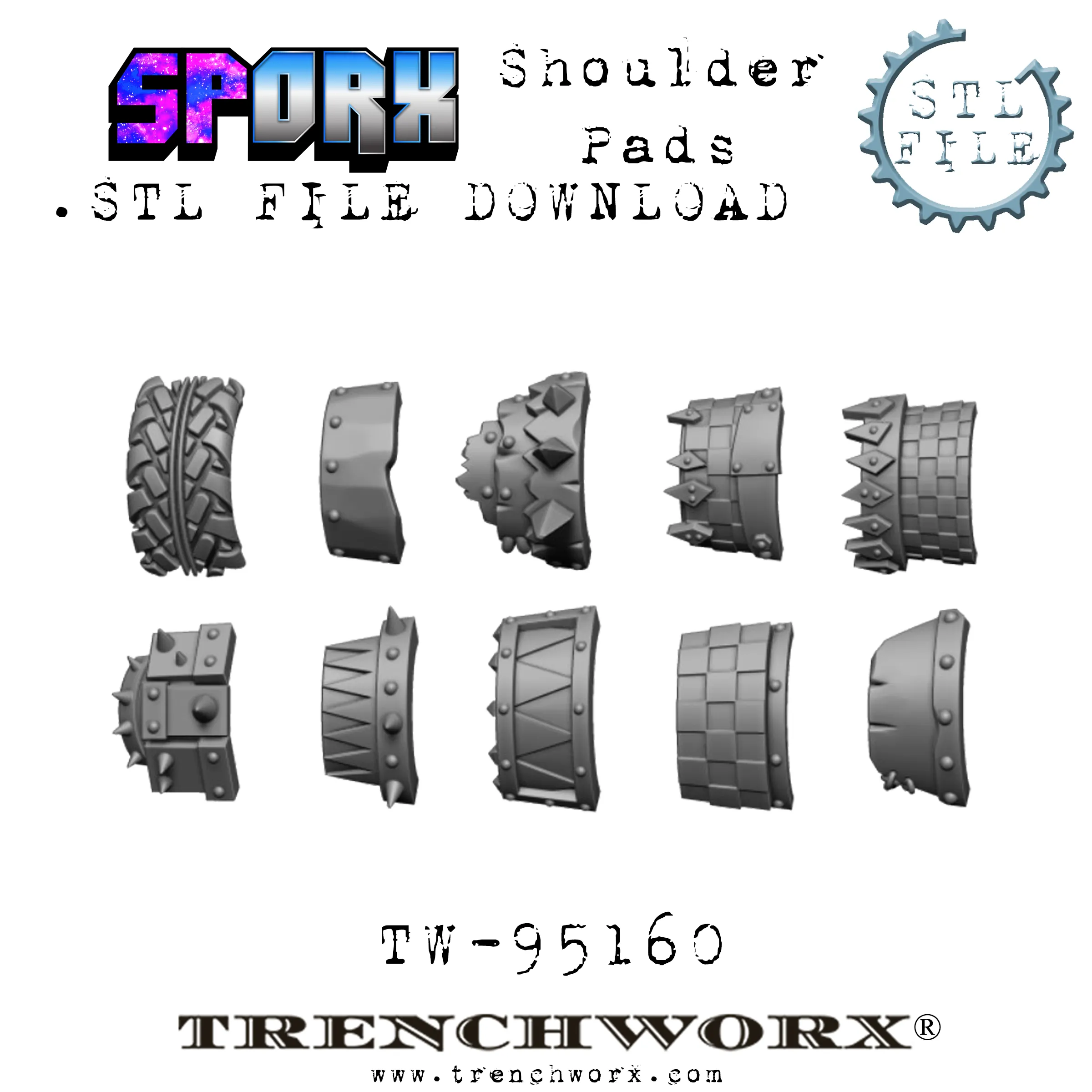 SpOrx Orc Army Battle Bundle .STL Download