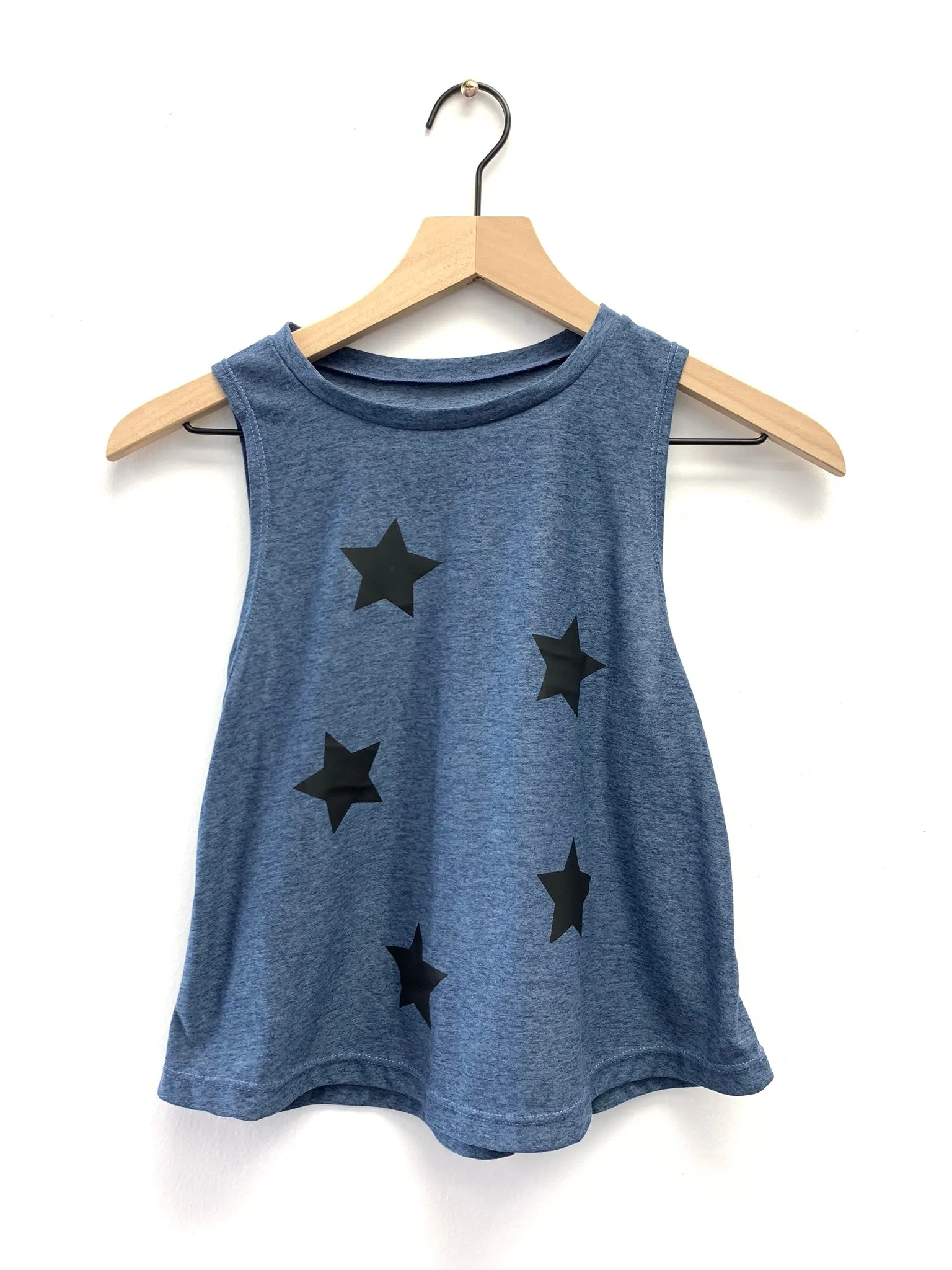 Stars Black Blue Tank