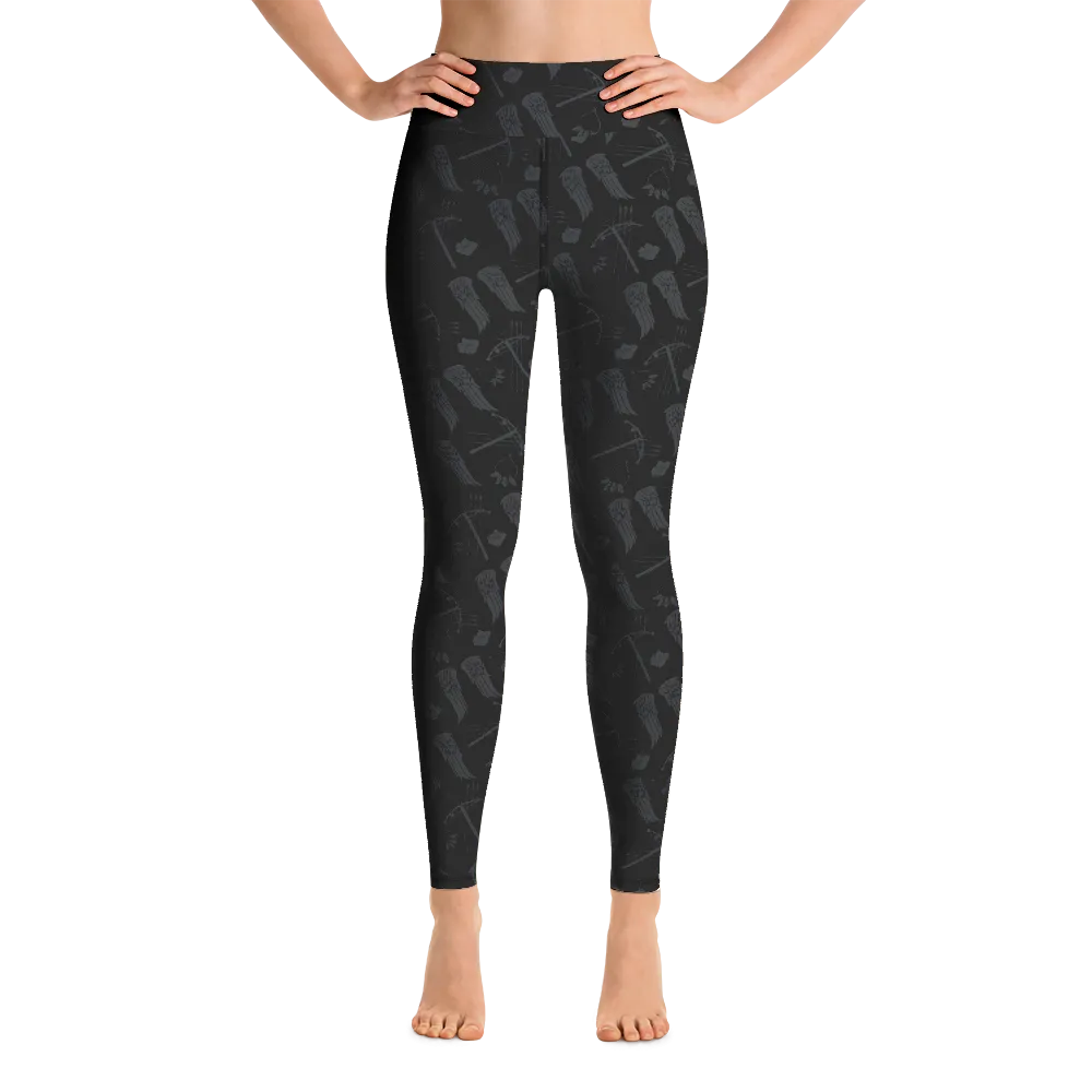 The Walking Dead Icons Women's All-Over Print Yoga Leggings