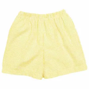 Yellow Classic Checks Shorts