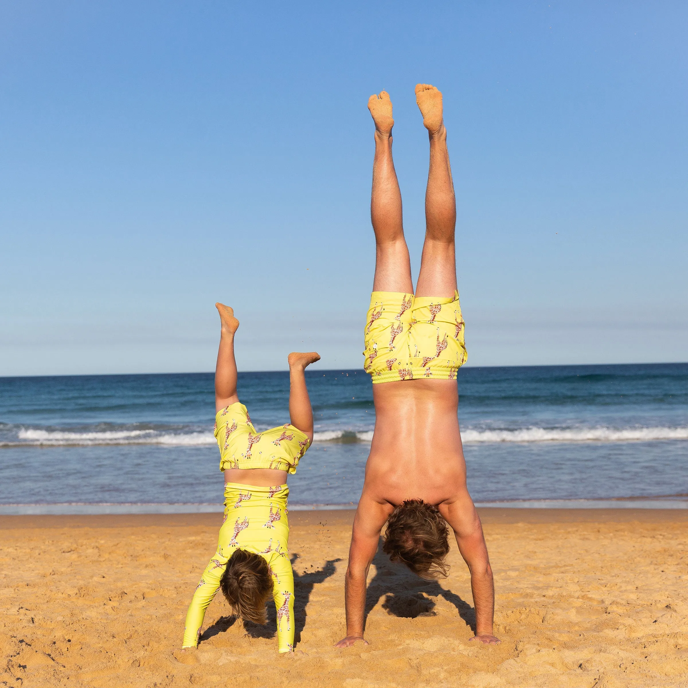 Yellow Giraffe Kids' Boardshorts